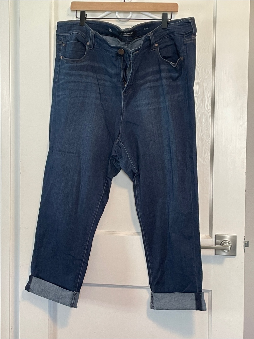 Liverpool Women’s Dark Blue Cropped Jeans